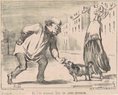 Ahol felismerjük... egy volt gyógyszerészt alkotó: Honoré Daumier