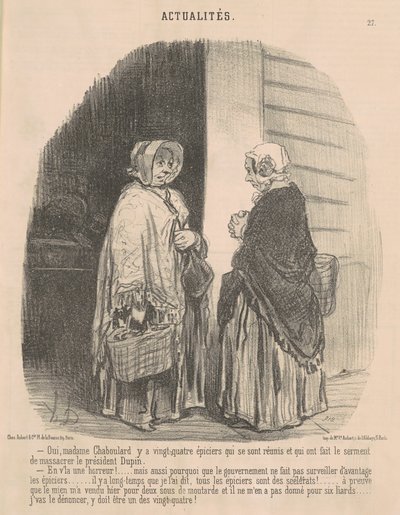 Igen, Mrs. Chaboulard... alkotó: Honoré Daumier