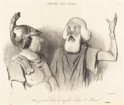 Igen, jövök a templomában... alkotó: Honoré Daumier