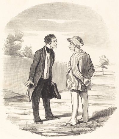 Igen, Monsieur Gimblet, a rend nem fog... helyreállni... alkotó: Honoré Daumier