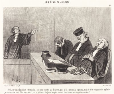 Igen, ki akarjuk rabolni ezt az árvát... alkotó: Honoré Daumier
