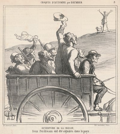 A vadászat megnyitója alkotó: Honoré Daumier