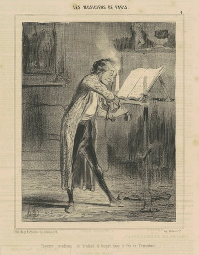 Paganini Moderne... alkotó: Honoré Daumier