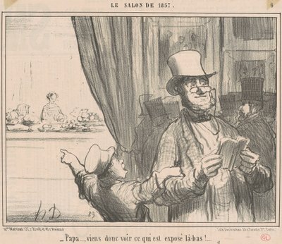 Apa... szóval gyere és nézd meg, mi van... alkotó: Honoré Daumier