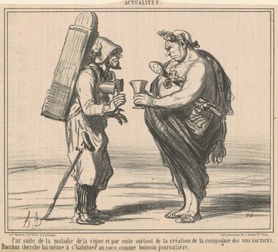 Szőlőbetegség következtében alkotó: Honoré Daumier