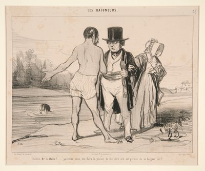Elnézést Polgármester úr! alkotó: Honoré Daumier