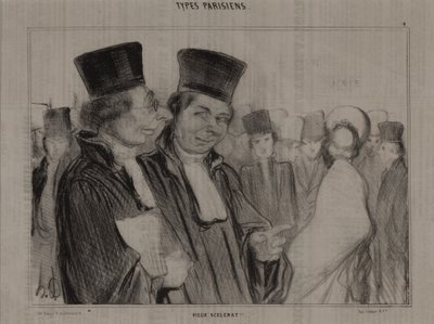 Párizsi típusok, sz. 4: Öreg gazember! alkotó: Honoré Daumier