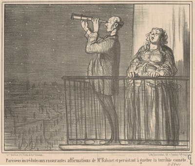 Hitetlen párizsiak... alkotó: Honoré Daumier