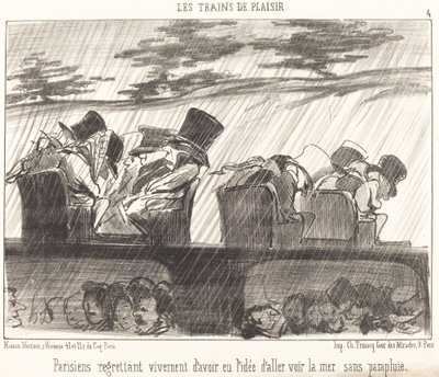 A párizsiak mélységesen sajnálják... alkotó: Honoré Daumier
