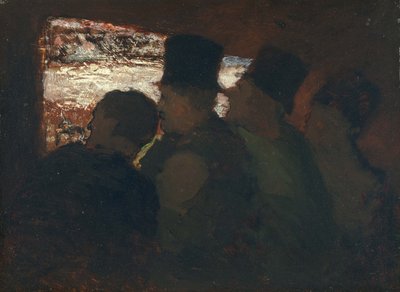 Parterre Színház közönsége, c. 1858 alkotó: Honoré Daumier
