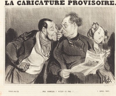 Nem híres? Nem!!... alkotó: Honoré Daumier