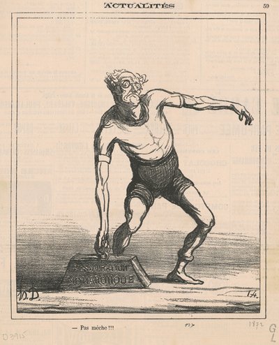 Nincs kanóc!!! alkotó: Honoré Daumier