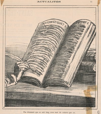 Nem csoda, hogy hosszú... alkotó: Honoré Daumier
