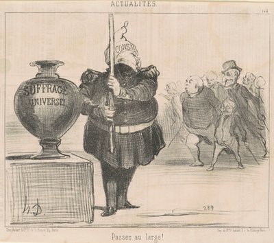 Menj szélesre! alkotó: Honoré Daumier