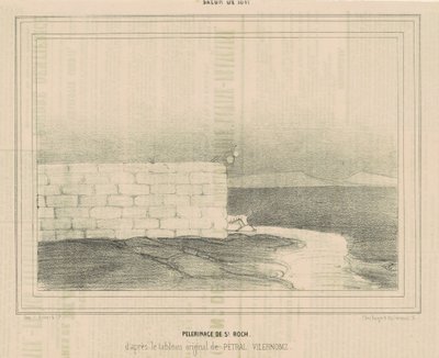 Szent Rókus zarándoklat alkotó: Honoré Daumier