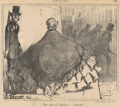 Több annál a labdánál... Elnézést! ... alkotó: Honoré Daumier