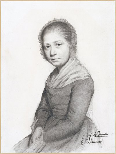 Egy lány portréja (Jeannette) alkotó: Honoré Daumier