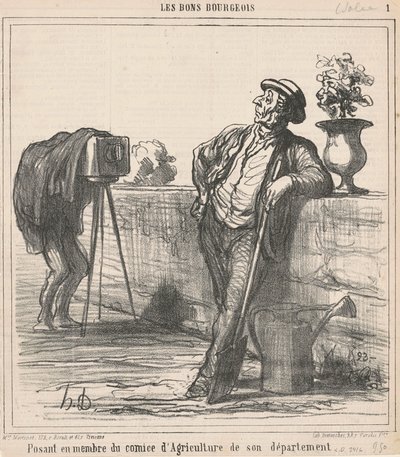 A mezőgazdasági bizottság tagjaként kiadva magát... alkotó: Honoré Daumier