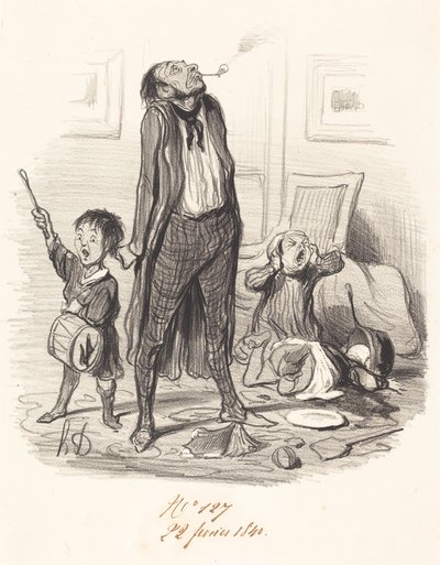 Klasszikus költő eklogát alkot... alkotó: Honoré Daumier