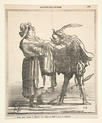 Vigyázzon, Madame la Majorite! alkotó: Honoré Daumier