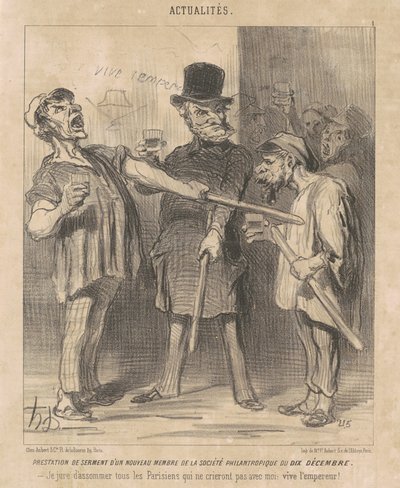 Előny ... egy ... tag ... december tizedikén ... alkotó: Honoré Daumier