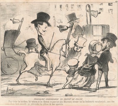 A rendőrprefektus következő parancsa alkotó: Honoré Daumier