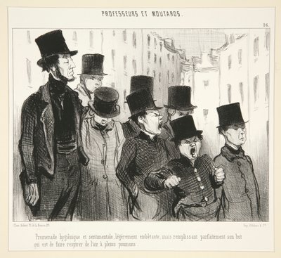 Promenade hygi alkotó: Honoré Daumier
