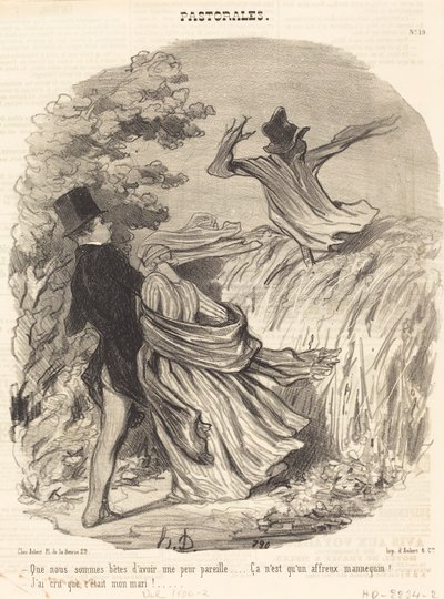 Milyen hülyék vagyunk, hogy ennyire félünk... alkotó: Honoré Daumier