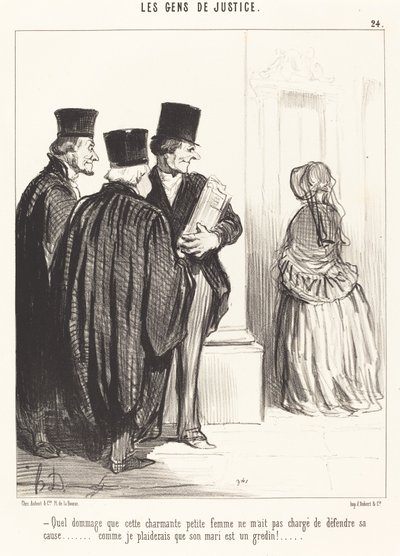 Milyen kár, hogy ez a kedves... nő... alkotó: Honoré Daumier