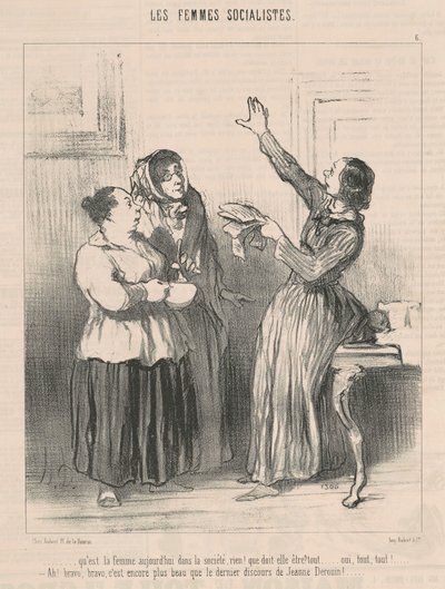 Milyen a nő ma a társadalomban... alkotó: Honoré Daumier