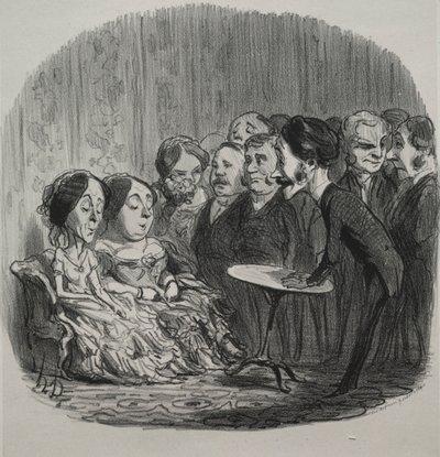 Rapping Spirits, 1851. alkotó: Honoré Daumier