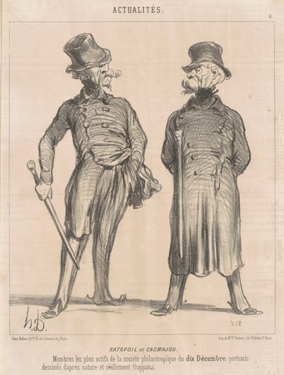 Ratapoil és Casmajou alkotó: Honoré Daumier
