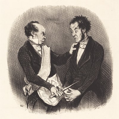 Egy szabadkőműves fogadása alkotó: Honoré Daumier