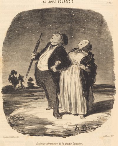 Sikertelen keresés a Leverrier bolygó után alkotó: Honoré Daumier