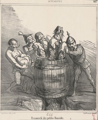 Felújított kis Danaides alkotó: Honoré Daumier
