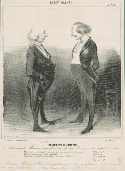 Leszámolás alkotó: Honoré Daumier