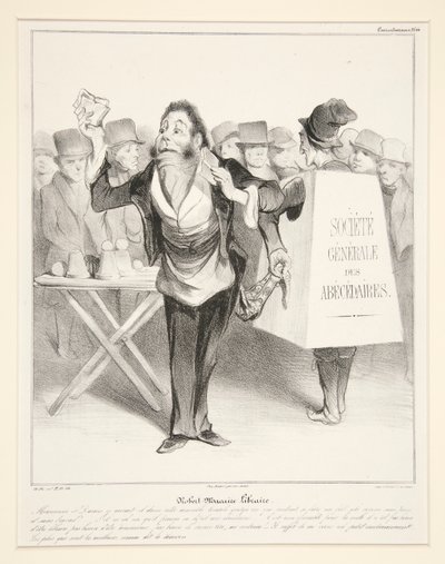 Robert-Macaire könyvkereskedő. (Robert Macaire könyvkereskedő.), pl. 14 a Caricaturana sorozatból a Les Robert Macaires albumban alkotó: Honoré Daumier