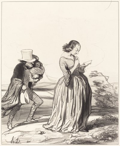 Saperlotte!... hogy szeretném... hogy a feleségem végzett... alkotó: Honoré Daumier