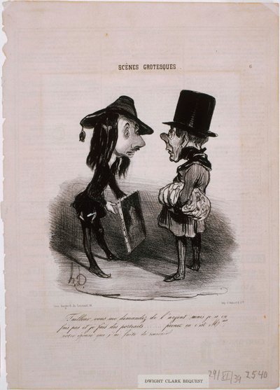 Groteszk jelenetek – Szabás... Vedd ezt alkotó: Honoré Daumier