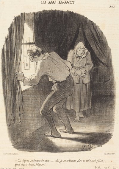 Hat fok nulla alatt... alkotó: Honoré Daumier
