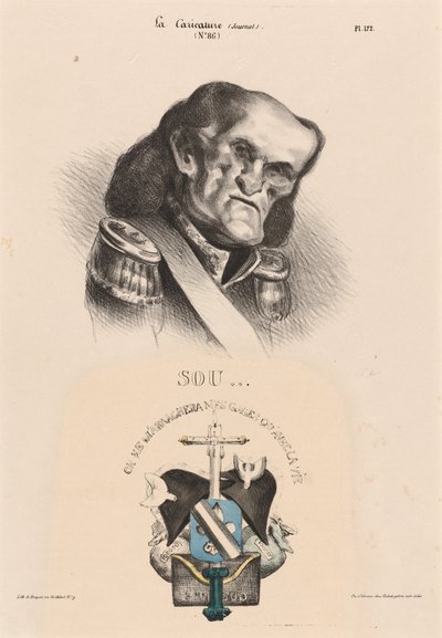 Soult (marsall) alkotó: Honoré Daumier