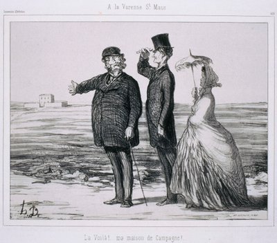 Művészek emléktárgya – La Varenne-Saint-Maurban alkotó: Honoré Daumier