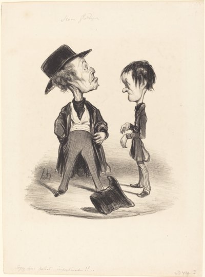 Szóval légy udvarias...én... alkotó: Honoré Daumier