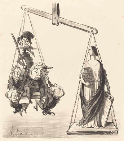 Általános választójog alkotó: Honoré Daumier