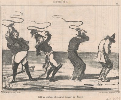 Táblázat ... az Orosz Birodalom alkotó: Honoré Daumier