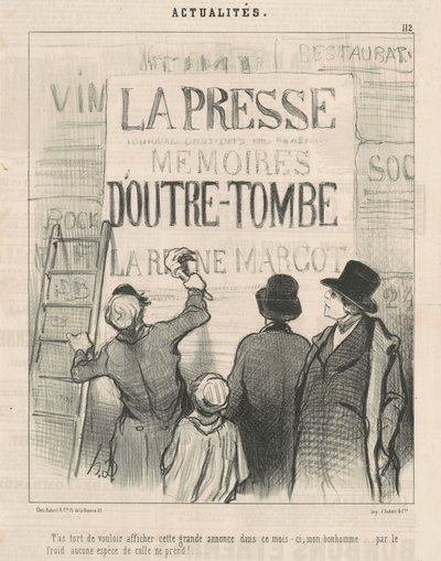 Tévedsz, hogy fel akarod adni ezt a... hirdetést... alkotó: Honoré Daumier