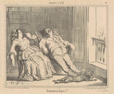 Próbálj ki két fokot!!! alkotó: Honoré Daumier