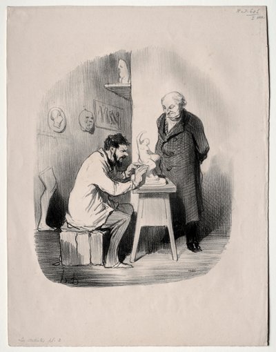A művészek, 2. lemez: Egy napon, 1848-ban így kell megmintáznod engem. alkotó: Honoré Daumier