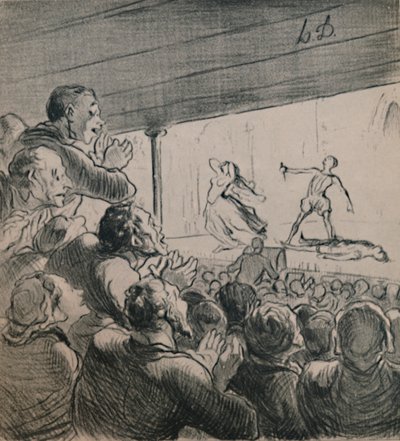 A dráma, 1860-as évek, 1946. alkotó: Honoré Daumier