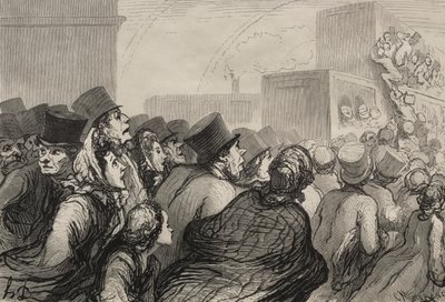 Vasút: A vasárnapi kirándulás alkotó: Honoré Daumier